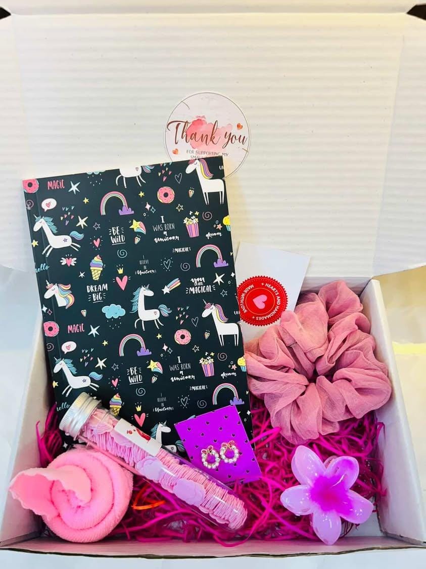 Magical Unicorn-Themed Gift Box for Girls β Handmade Surprise Set